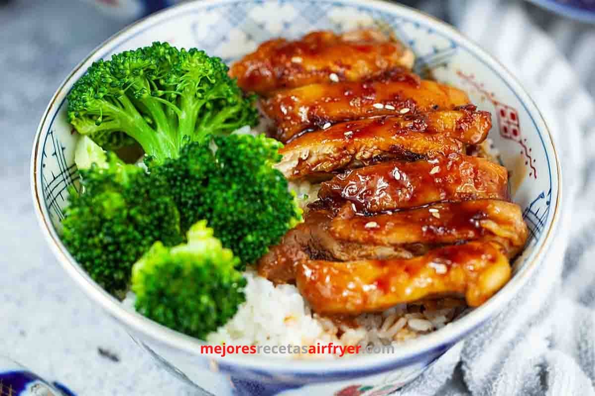 Cómo preparar Pechuga de Pollo en Salsa de Ostras en la Freidora de Aire-1