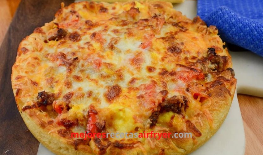 Pizza de Salchicha en una Freidora de Aire 2 Cómo preparar Pizza de Salchicha en la Freidora de Aire