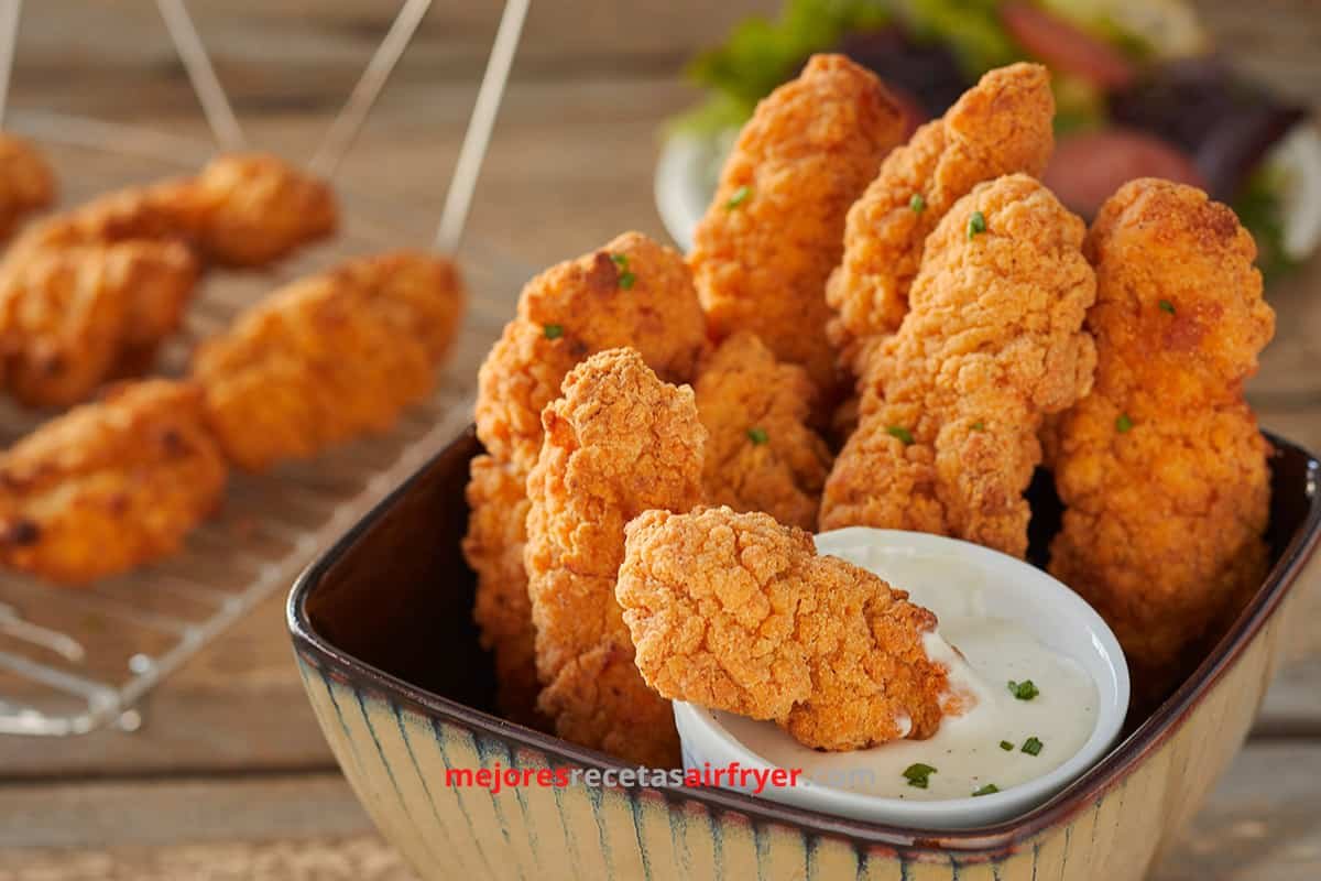 Receta de Pollo Apanado a la Barbacoa en la Freidora de Aire 2 Cómo preparar Pollo Apanado a la Barbacoa en la Freidora de Aire