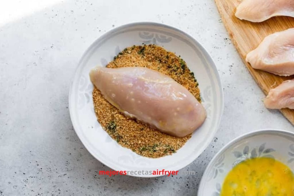 Pollo Parmesano Picante con Salsa de Vodka en AirFryer 2 Cómo preparar Pollo Parmesano Picante con Salsa de Vodka en Air Fryer-1