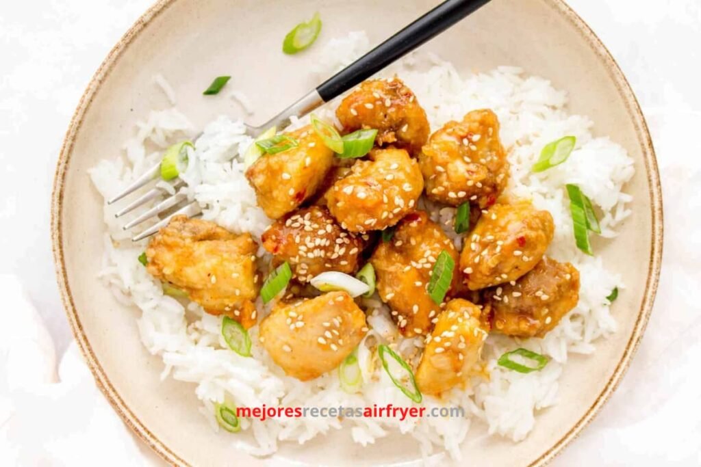 Receta de Pollo a la Naranja en la Freidora de Aire 2 Cómo preparar Pollo a la Naranja en la Freidora de Aire
