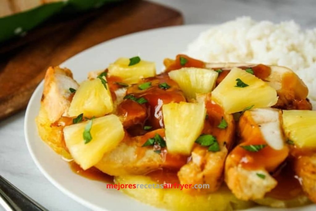 Receta de Pollo a la Piña en la Freidora de Aire 3 Cómo preparar Pollo a la Piña en la Freidora de Aire-1