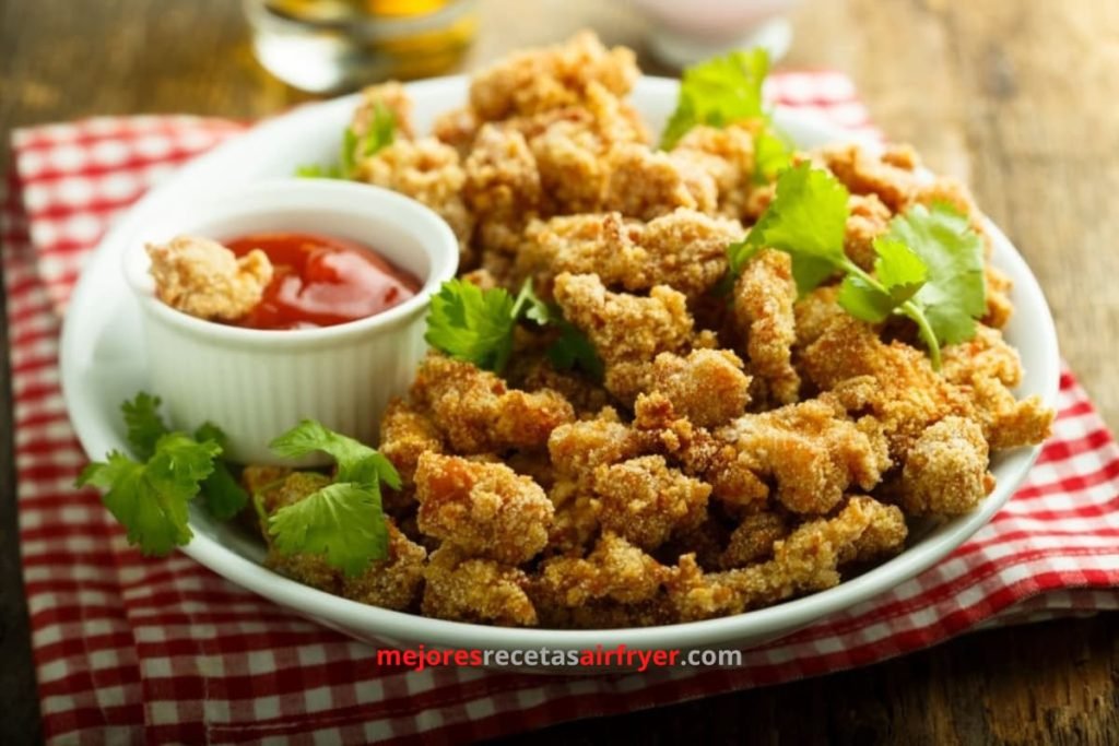 Cómo preparar Popcorn Chicken en la Freidora de Aire-2