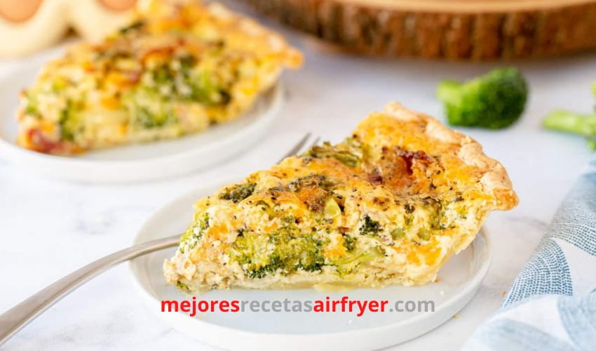 Quiche de Brócoli y Tocino en la Freidora de Aire 2 Cómo preparar Quiche de Brócoli y Tocino en la Freidora de Aire