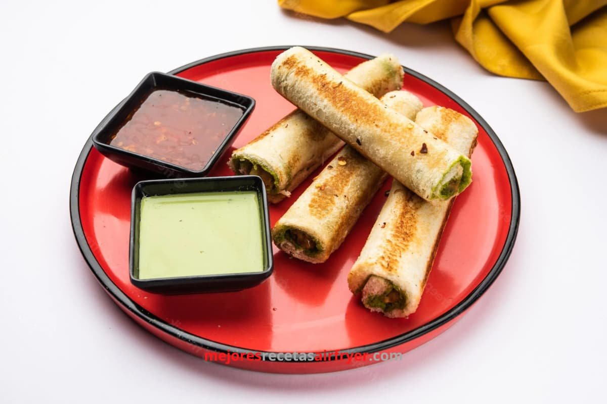 Cómo preparar Rollo de Pan Indio en la Freidora de Aire-1