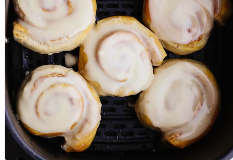 Cómo preparar Rollos de Canela de caja con una Air Fryer