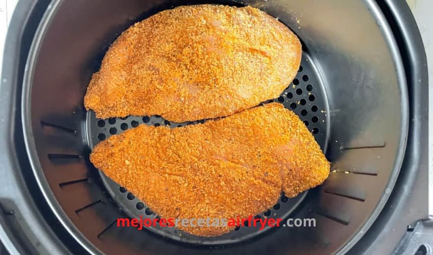 Hamburguesa de Pollo Frito en la Freidora de Aire 2 Cómo preparar hamburguesa de Pollo Frito en la Freidora de Aire