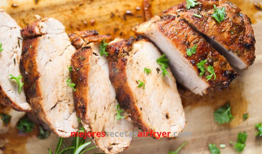 Receta Solomillo de Cerdo en la Freidora de Aire 3 Cómo preparar Solomillo de Cerdo en la Freidora de Aire