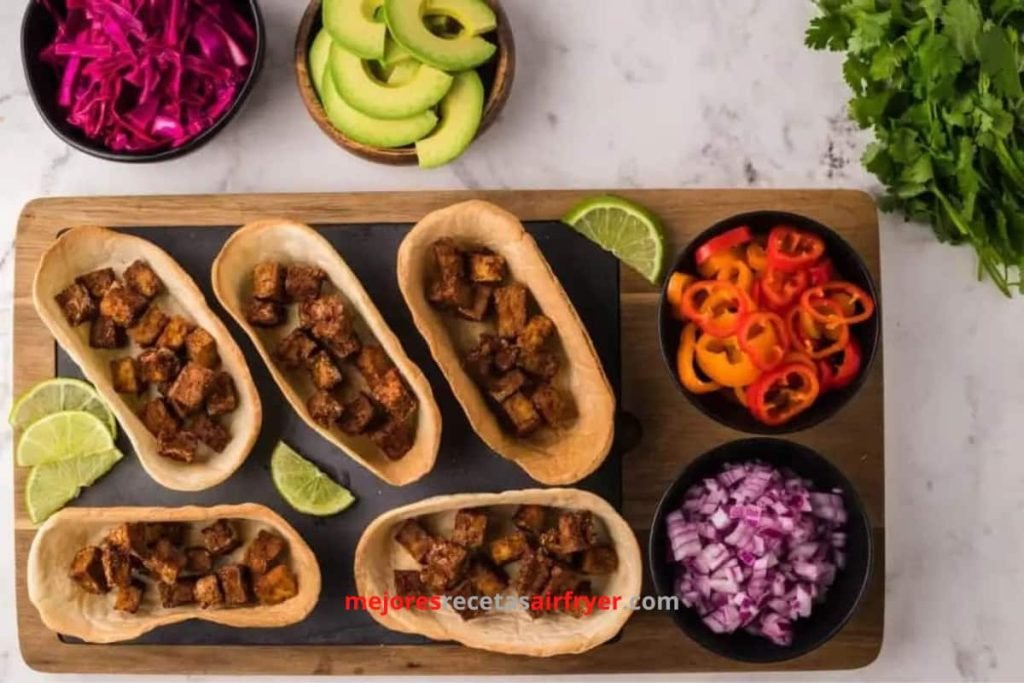 Cómo preparar Tacos de Tofu en la Freidora de Aire-3