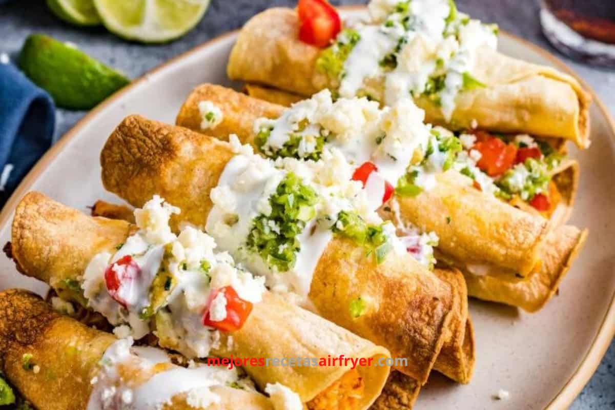 Taquitos de Pollo en la Freidora de Aire ¡Fáciles y deliciosos! 3 Cómo preparar Taquitos de Pollo en la Freidora de Aire-2
