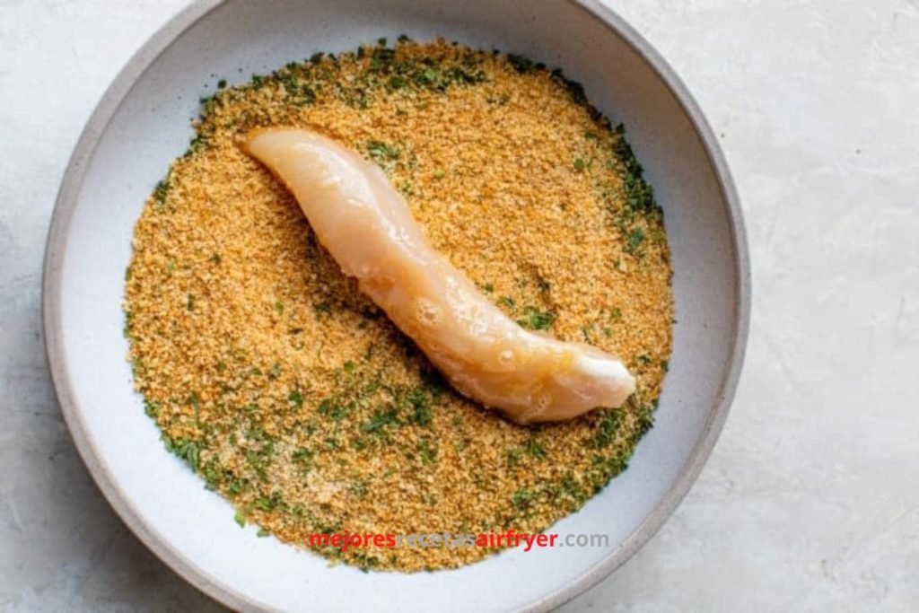 Cómo preparar Tiras De Pollo A La Parmesana en la Freidora de Aire-1