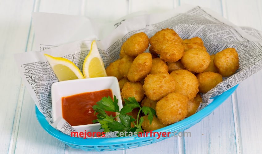 Cómo preparar Vieiras Apanadas en la Freidora de Aire