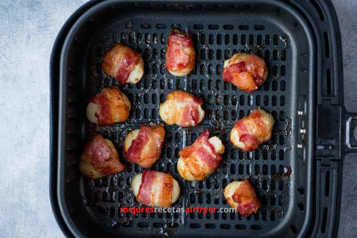 Cómo preparar Vieiras Envueltas en Tocino en la Freidora de Aire-2