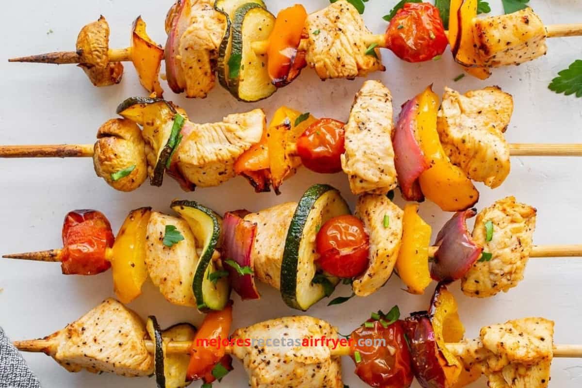 Cómo preparar Yakitori de Pollo en la Freidora de Aire-2
