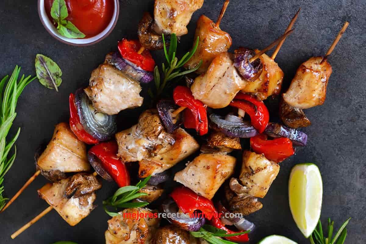 Cómo preparar Yakitori de Pollo en la Freidora de Aire-3