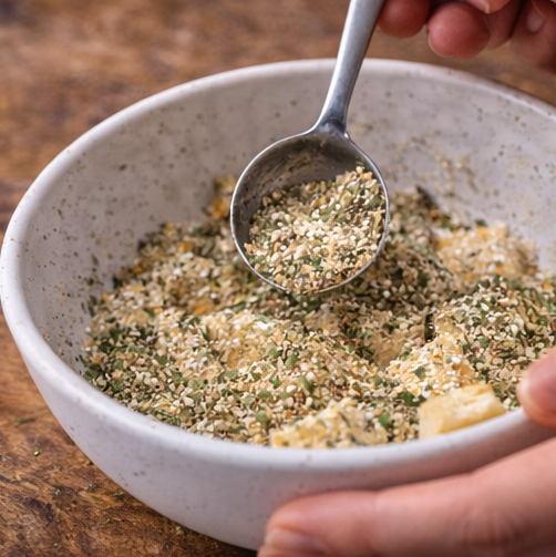 Cómo preparar crutones crujientes en la freidora de aire4