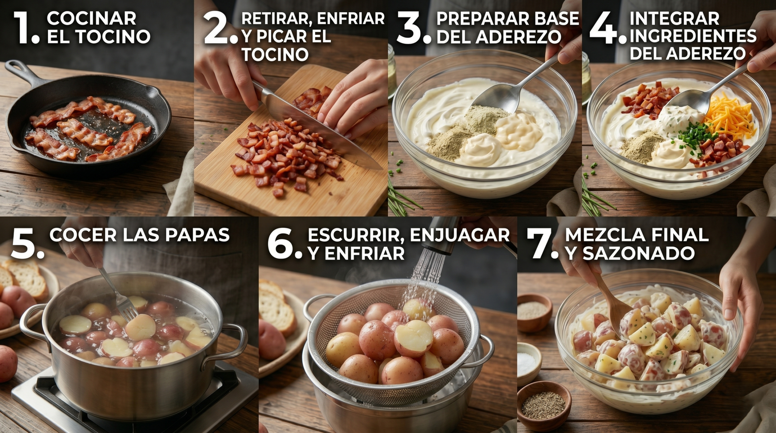 Cómo preparar ensalada de patatas paso a paso