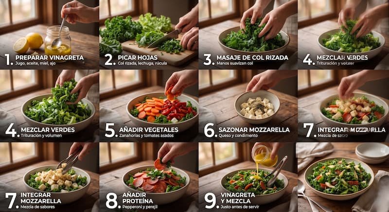 Cómo preparar ensalada italiana de col rizada-1