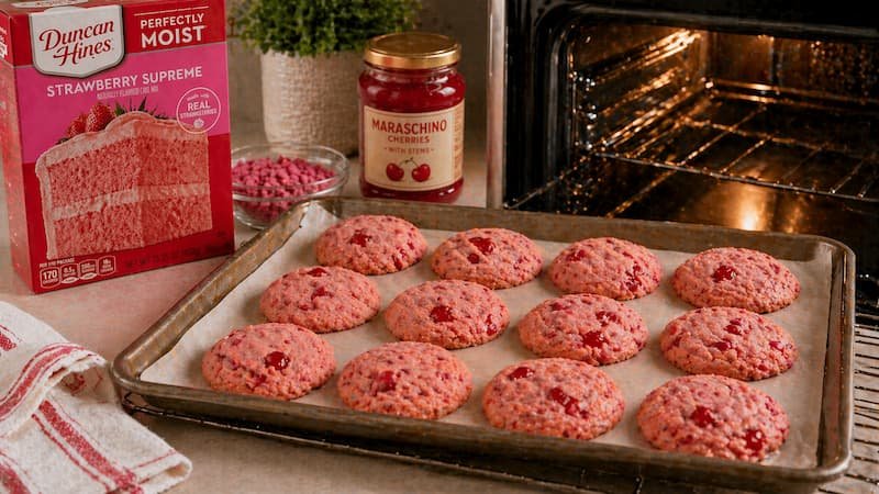 Cómo preparar estas galletas de cereza paso a paso7