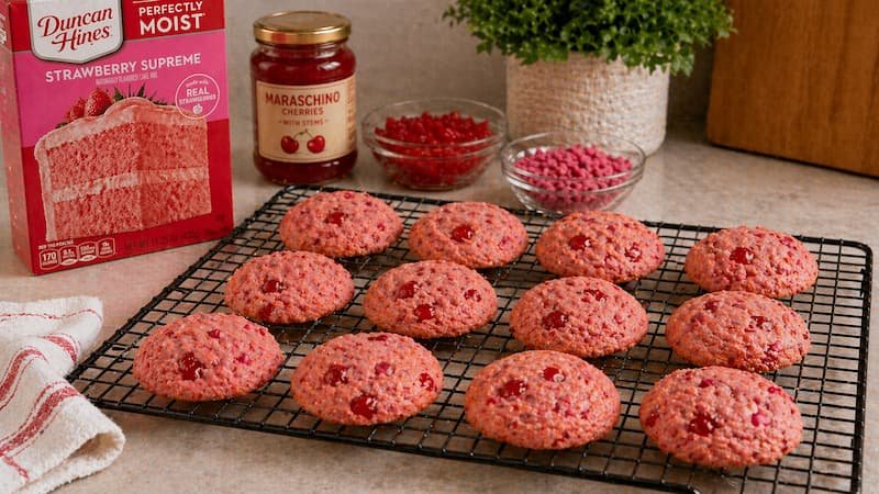 Cómo preparar estas galletas de cereza paso a paso8