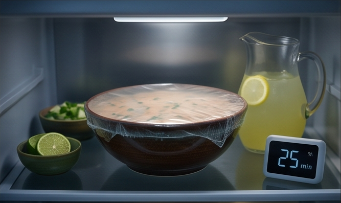 Salsa mexicana de crema agria fácil y cremosa 8 Cómo preparar la salsa mexicana paso a paso2