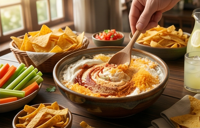 Salsa mexicana de crema agria fácil y cremosa 6 Cómo preparar la salsa mexicana paso a paso4