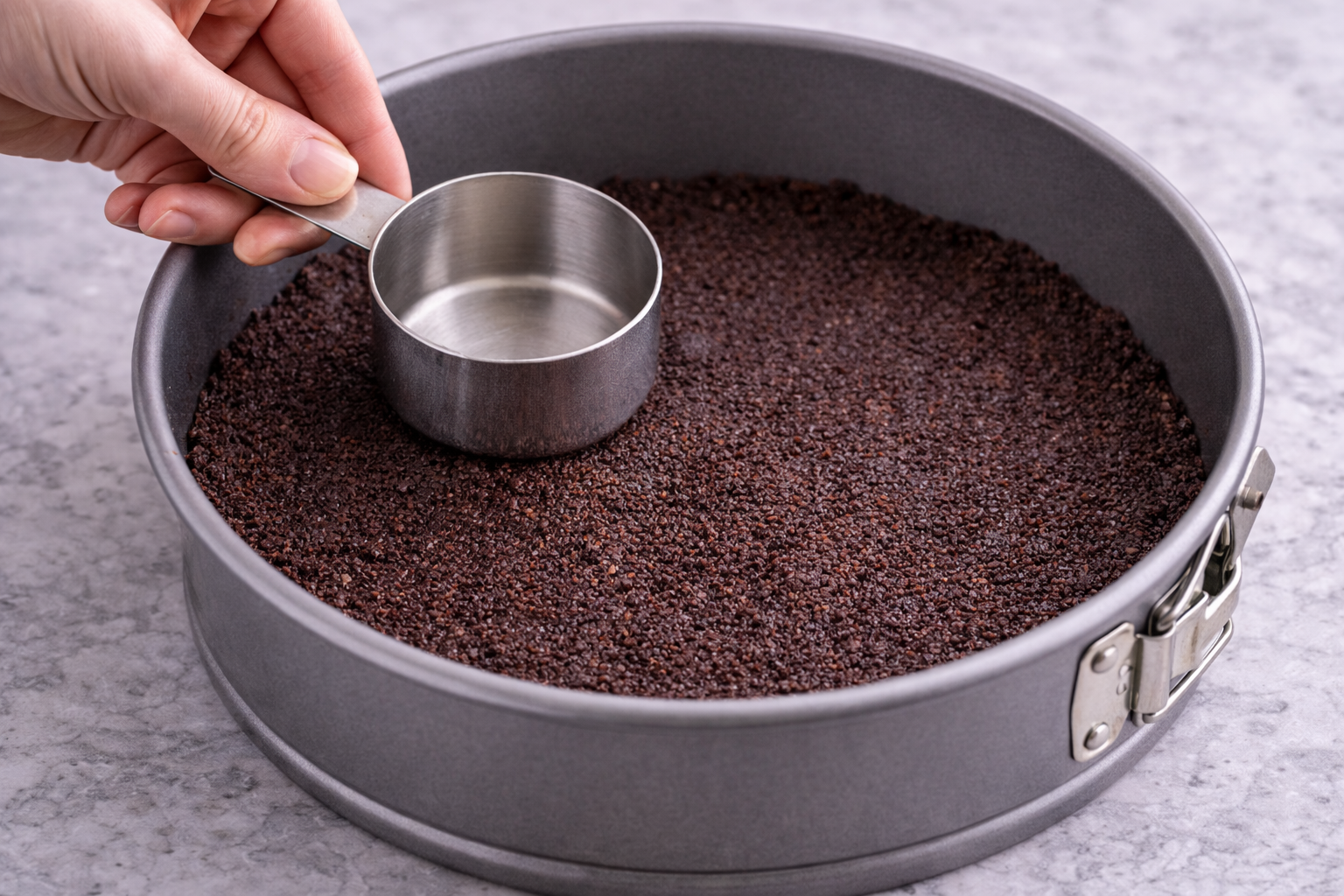 Cómo preparar la tarta de queso con chocolate2