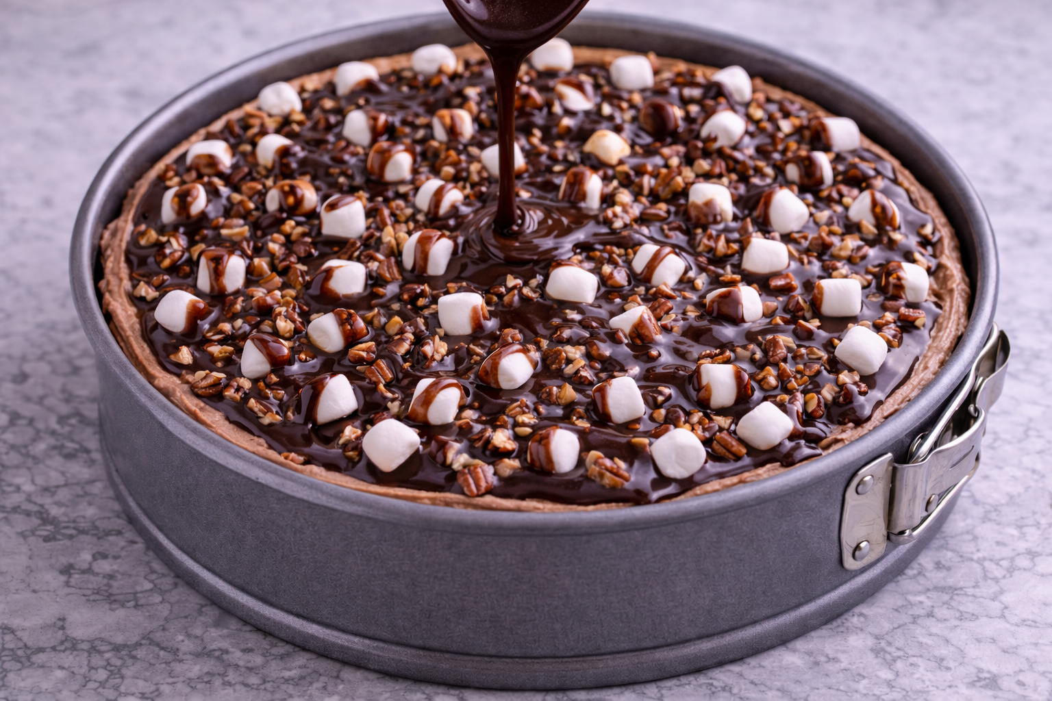 Cómo preparar la tarta de queso con chocolate7