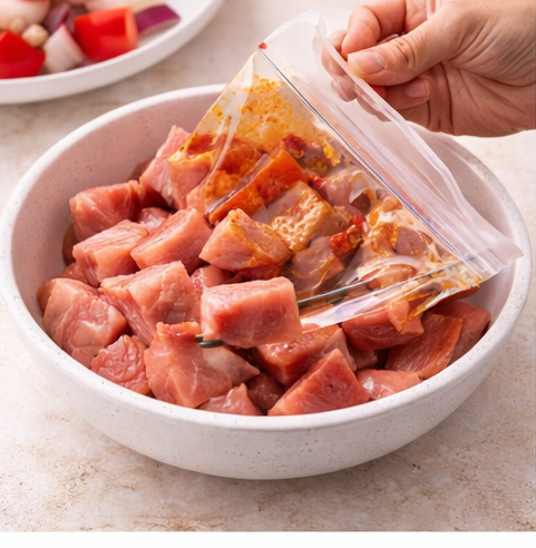 Cómo preparar las brochetas de cerdo agridulce3