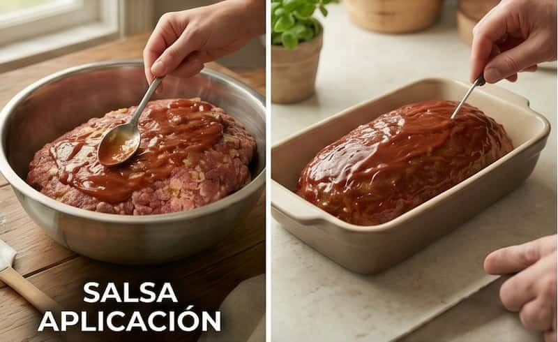 Cómo preparar pastel de carne glaseado paso a paso3