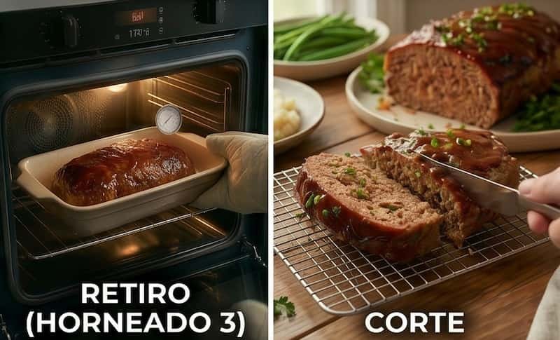 Cómo preparar pastel de carne glaseado paso a paso4