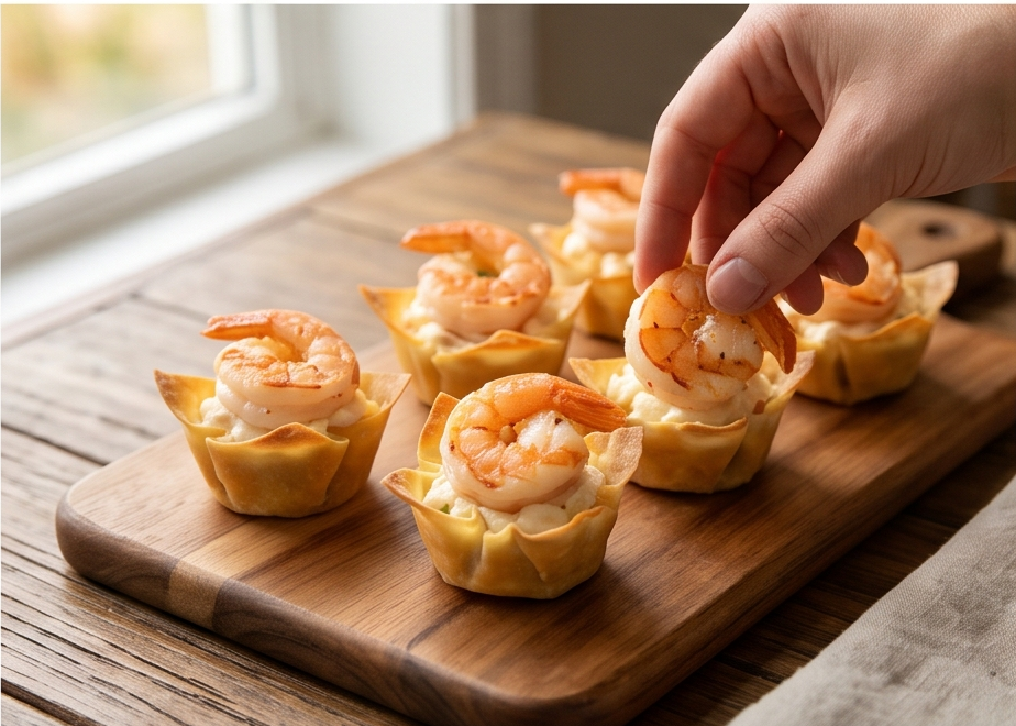 Cómo preparar wontons de camarones paso a paso2