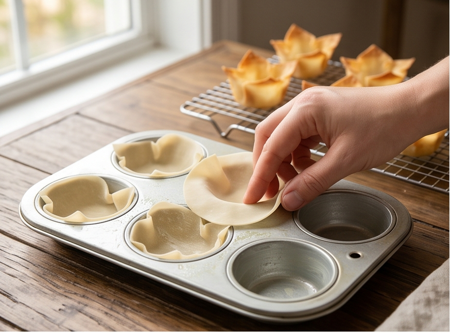 Cómo preparar wontons de camarones paso a paso6