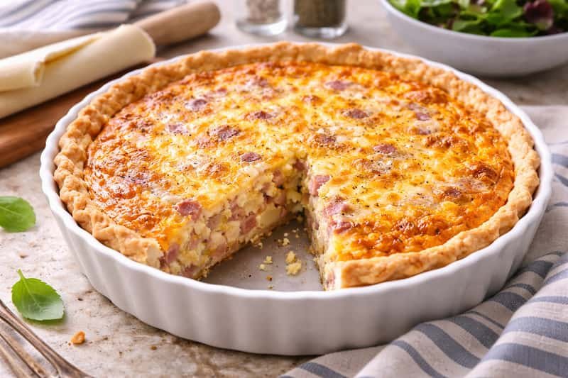 Conservación y almacenamiento quiche de jamón y queso