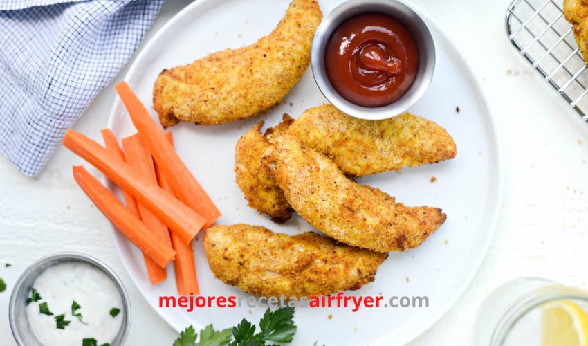Deditos de Pollo Crujiente en la Freidora de Aire