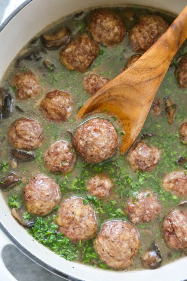 Elaboración de las albóndigas Marsala1