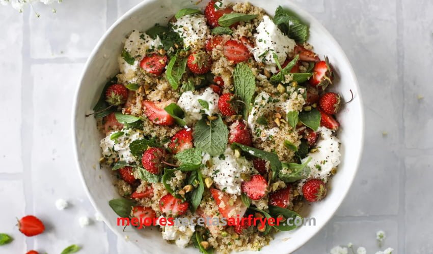 Ensalada de Albahaca y Fresas con Queso Burrata 2 Ensalada de Albahaca y Fresas con Queso Burrata