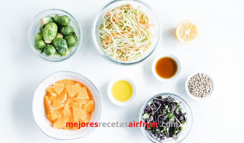 Ensalada de Coles de Bruselas con Vinagreta Cítrica 2 Ensalada de Coles de Bruselas