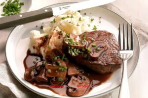 Filete de Carne en Salsa de Champiñones en la Freidora de Aire 3 Filete de Carne en Salsa de Champiñones en la Freidora de Aire
