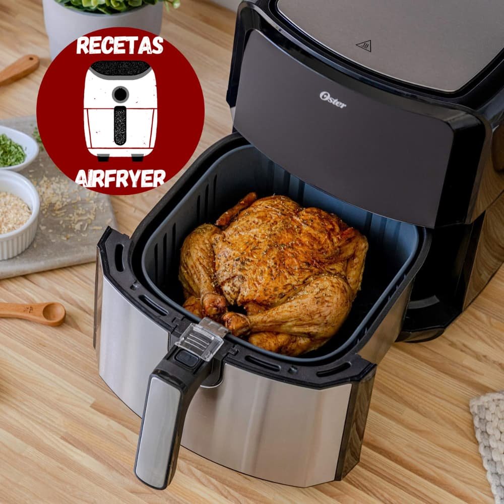 Freidora de aire digital Oster DiamondForce antiadherente xl de 4 litros 8 funciones con pantalla táctil digital