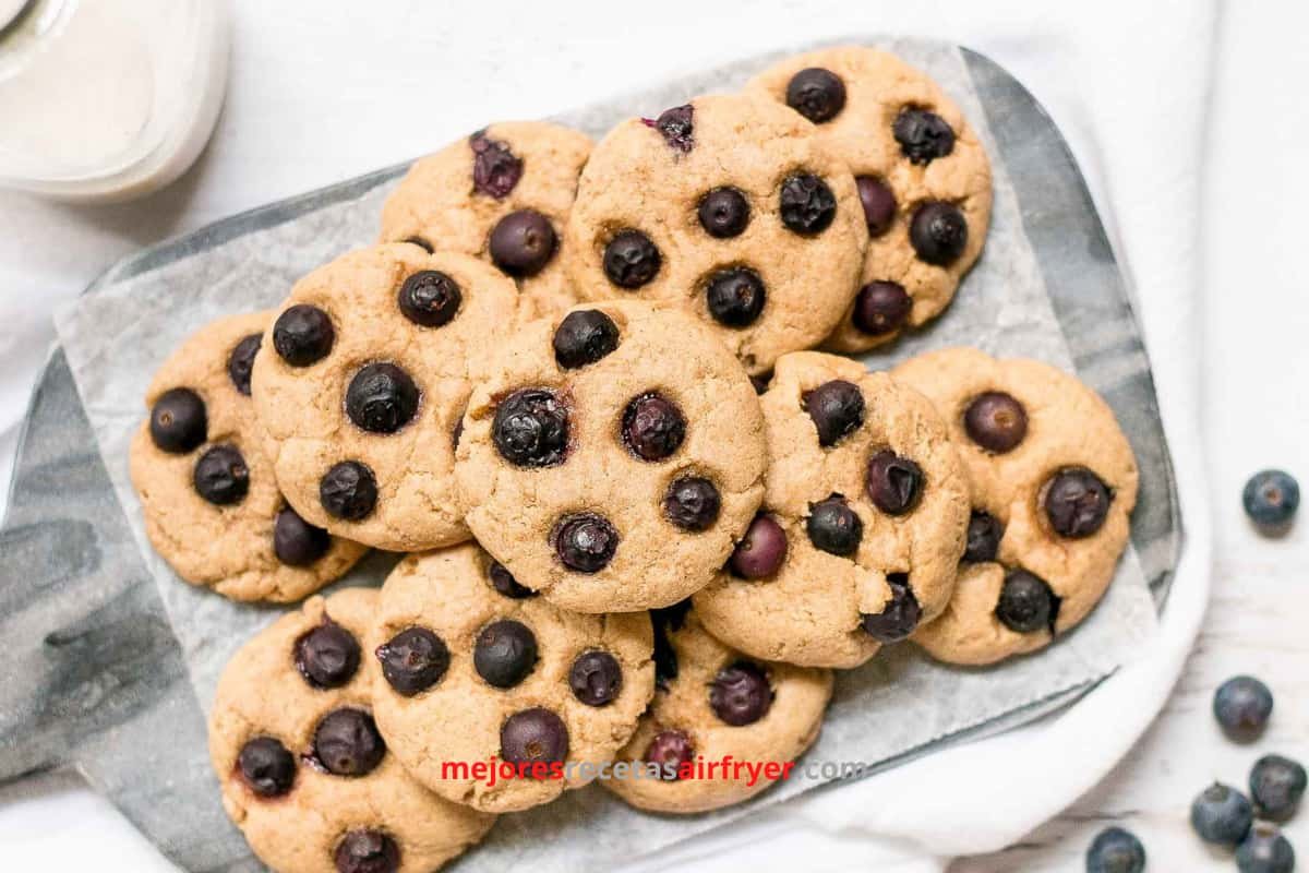 Galletas de Arándanos en la Freidora de Aire