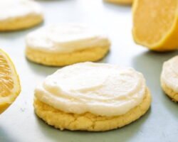 Galletas de azúcar y limón horneadas