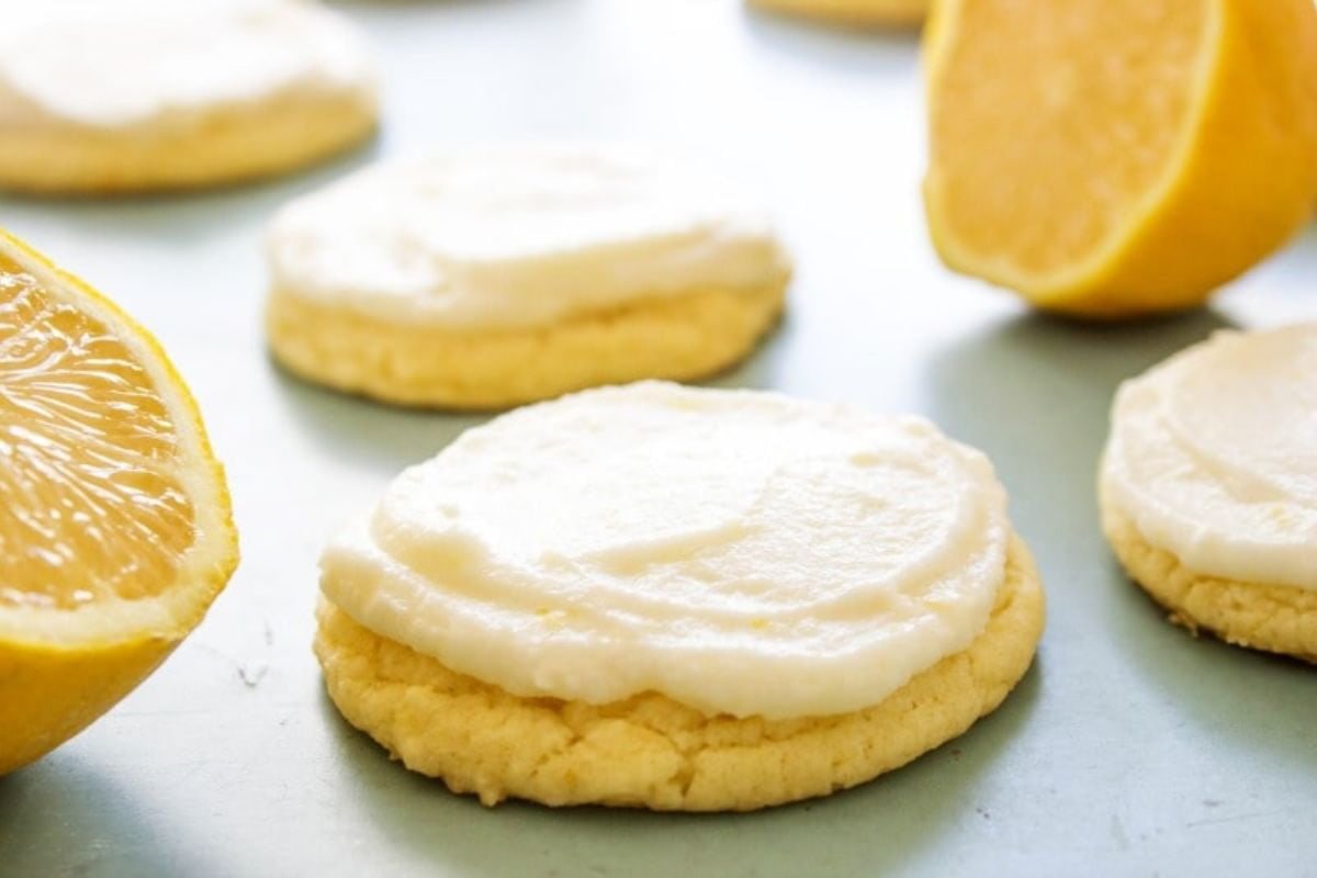 Galletas de azúcar y limón horneadas