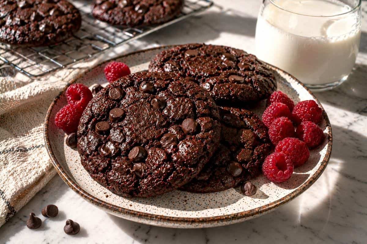 Galletas de chocolate sin harina al horno