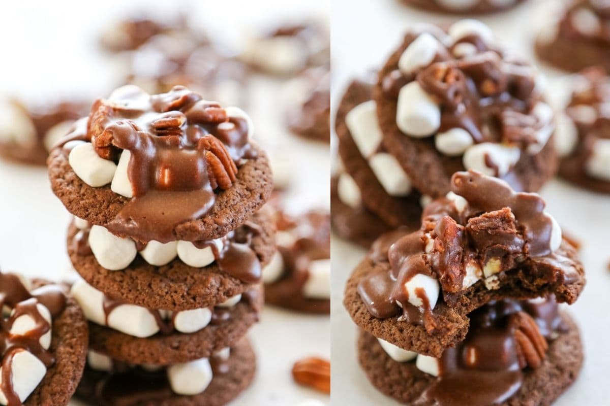 Galletas de chocolate y malvavisco