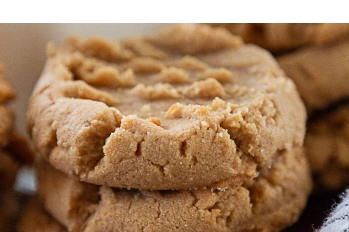 Galletas de mantequilla de maní suaves y masticables