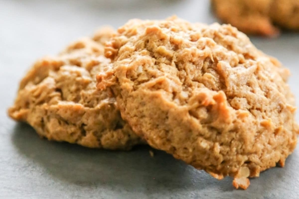 Galletas de plátano y mantequilla de cacahuete
