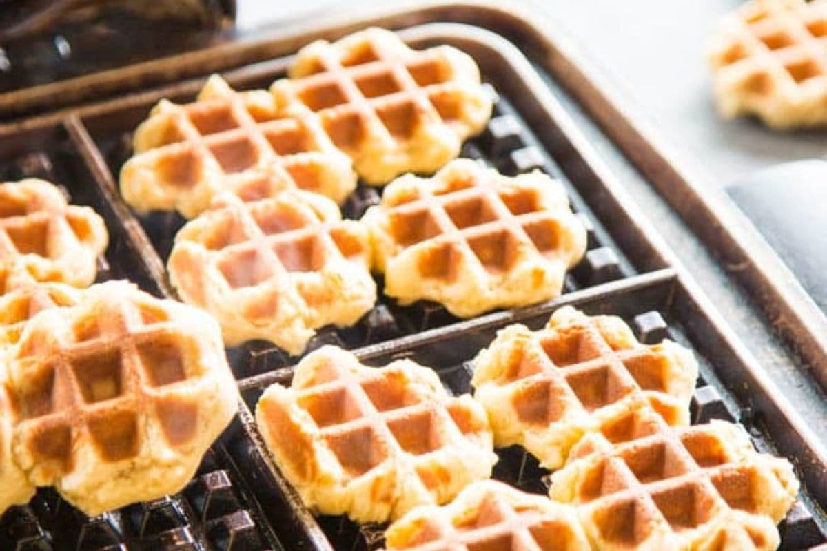 Galletas de waffle la receta más fácil y deliciosa