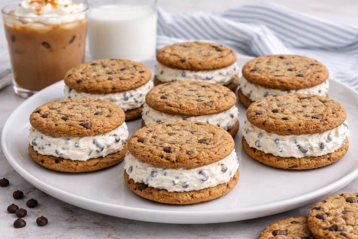 Galletas sándwich de cheesecake sin horno