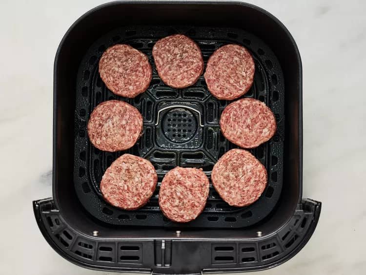 Hamburguesas de salchichas en airfryer 3 Hamburguesas de salchichas2